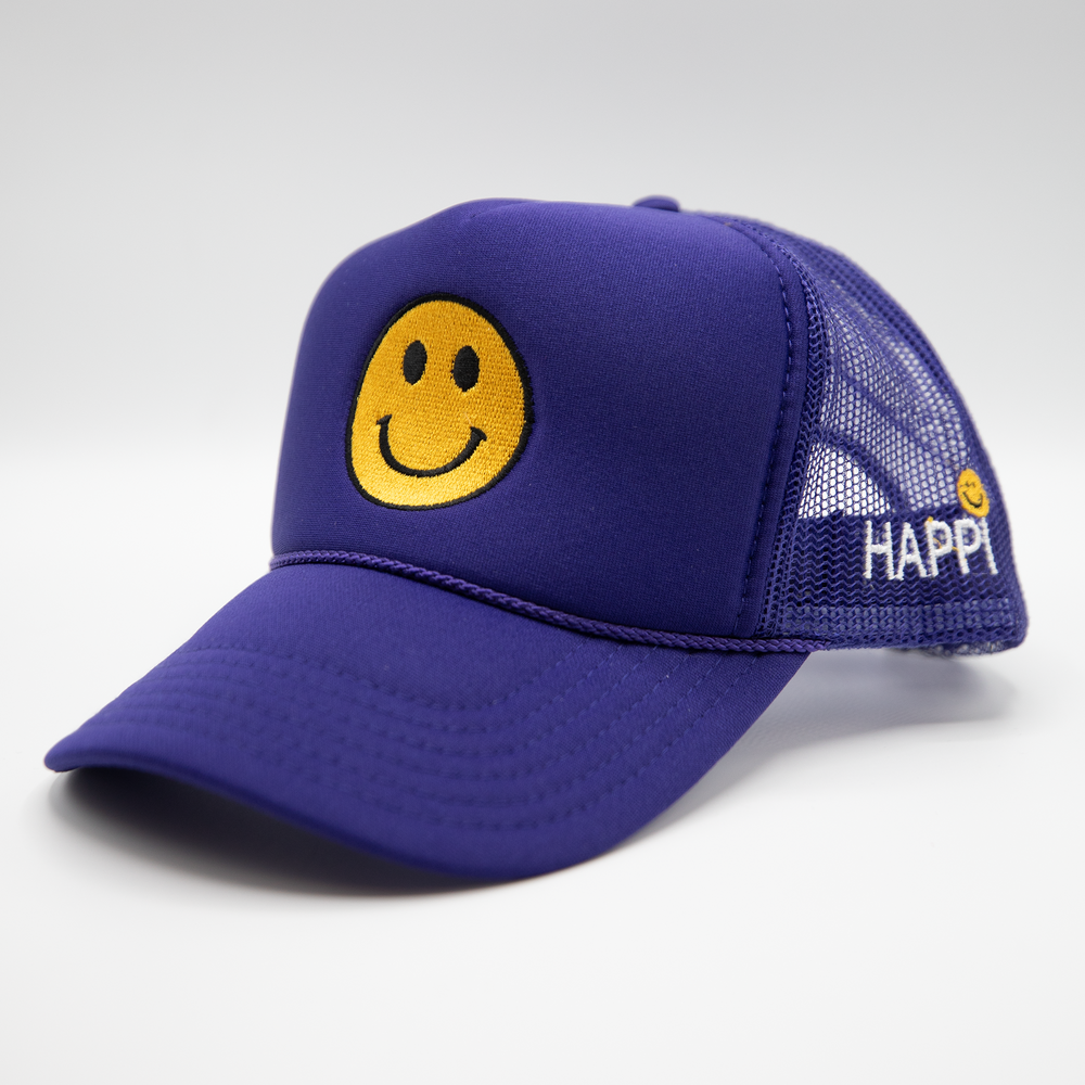 happy99 H.P.F.C. Trucker Hat Cap Grey