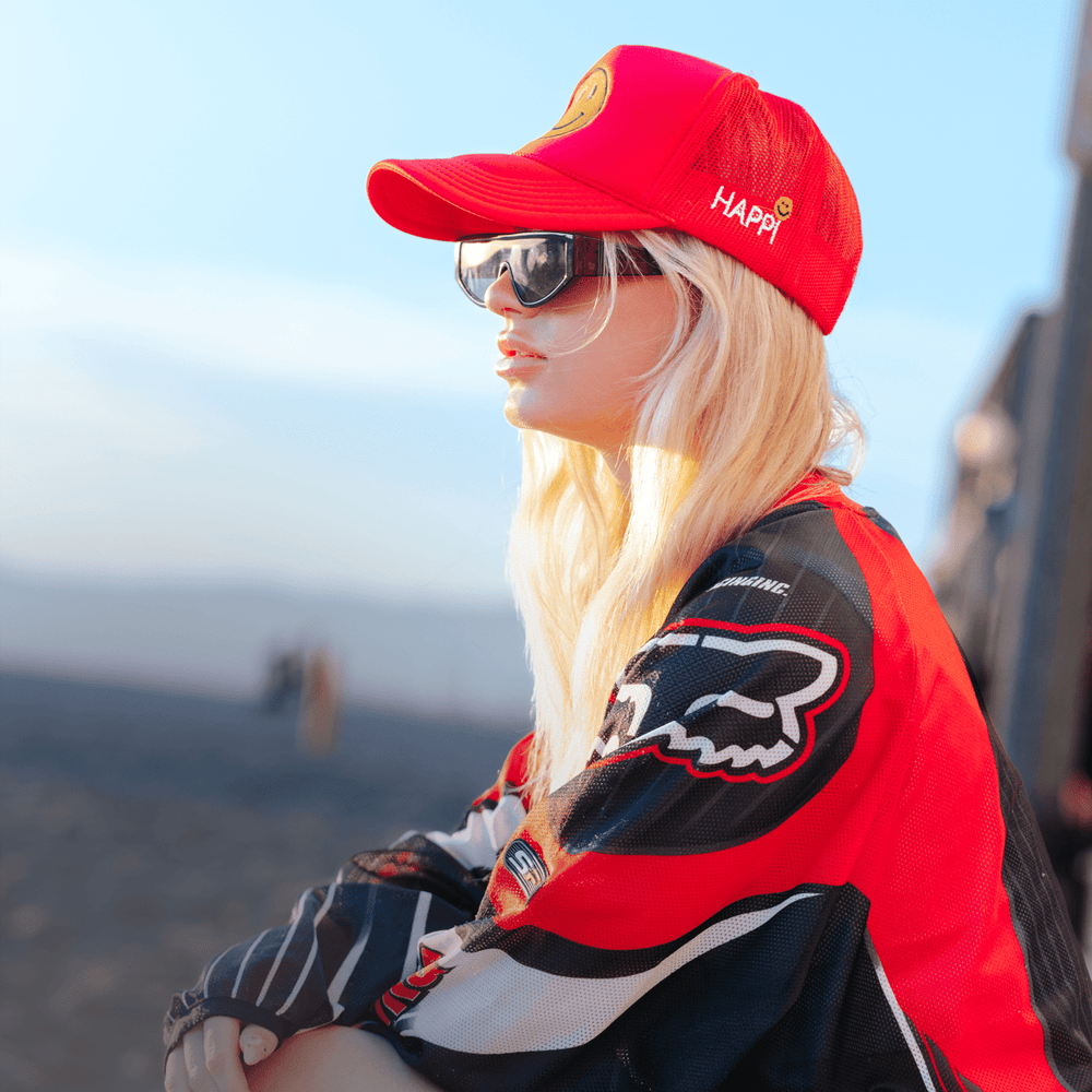 
                  
                    HAPPI HATS - AMERICAN RED TRUCKER - Happi Hats
                  
                