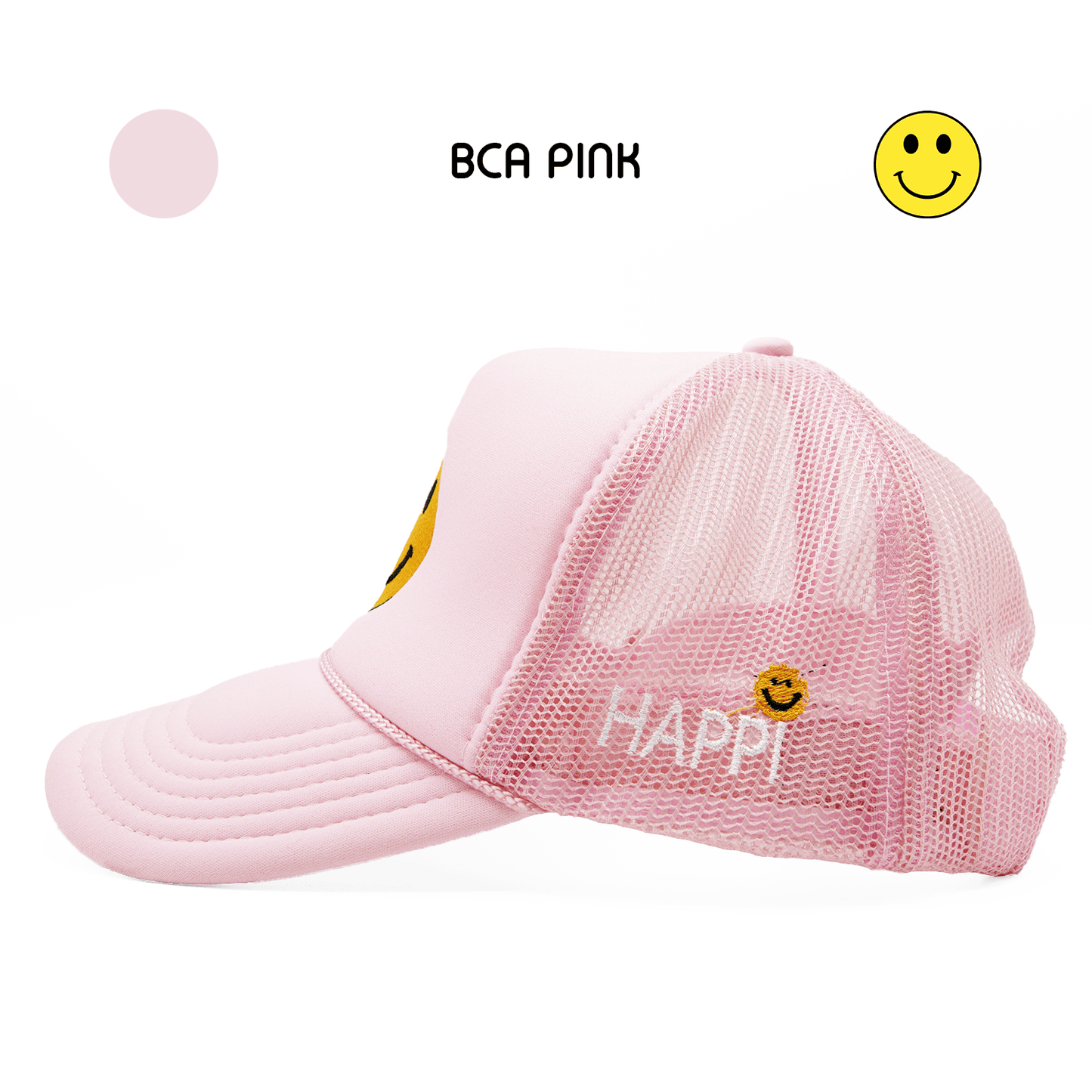 
                  
                    HAPPI HATS - BCA PINK TRUCKER - Happi Hats
                  
                