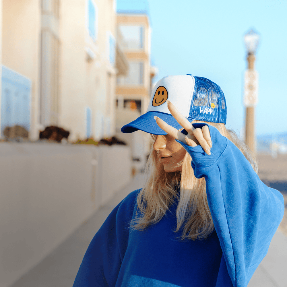 
                  
                    HAPPI HATS - BOHEMIAN BLUE TRUCKER - Happi Hats
                  
                