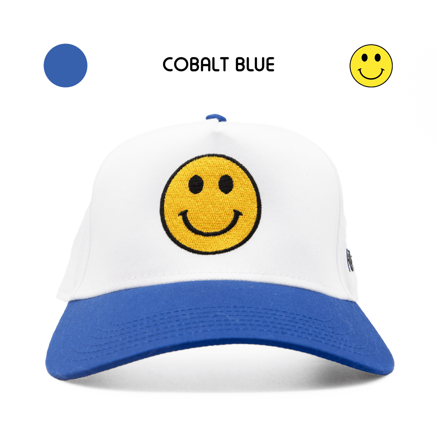 HAPPI HATS - COBALT BLUE WHITE TOP CANVAS - Happi Hats