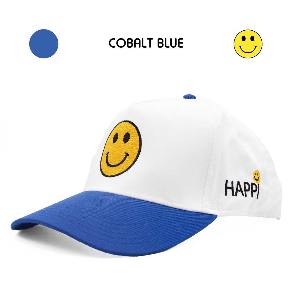 
                  
                    HAPPI HATS - COBALT BLUE WHITE TOP CANVAS - Happi Hats
                  
                