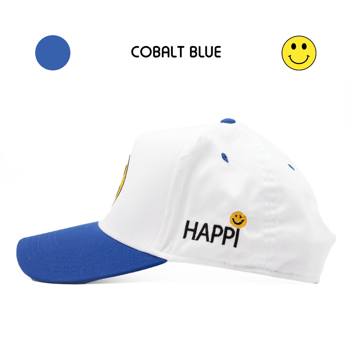 
                  
                    HAPPI HATS - COBALT BLUE WHITE TOP CANVAS - Happi Hats
                  
                