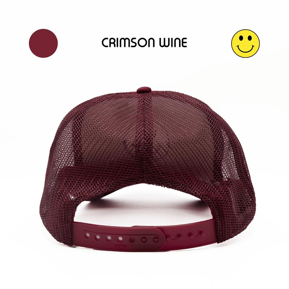 
                  
                    HAPPI HATS - CRIMSON WINE TRUCKER - Happi Hats
                  
                