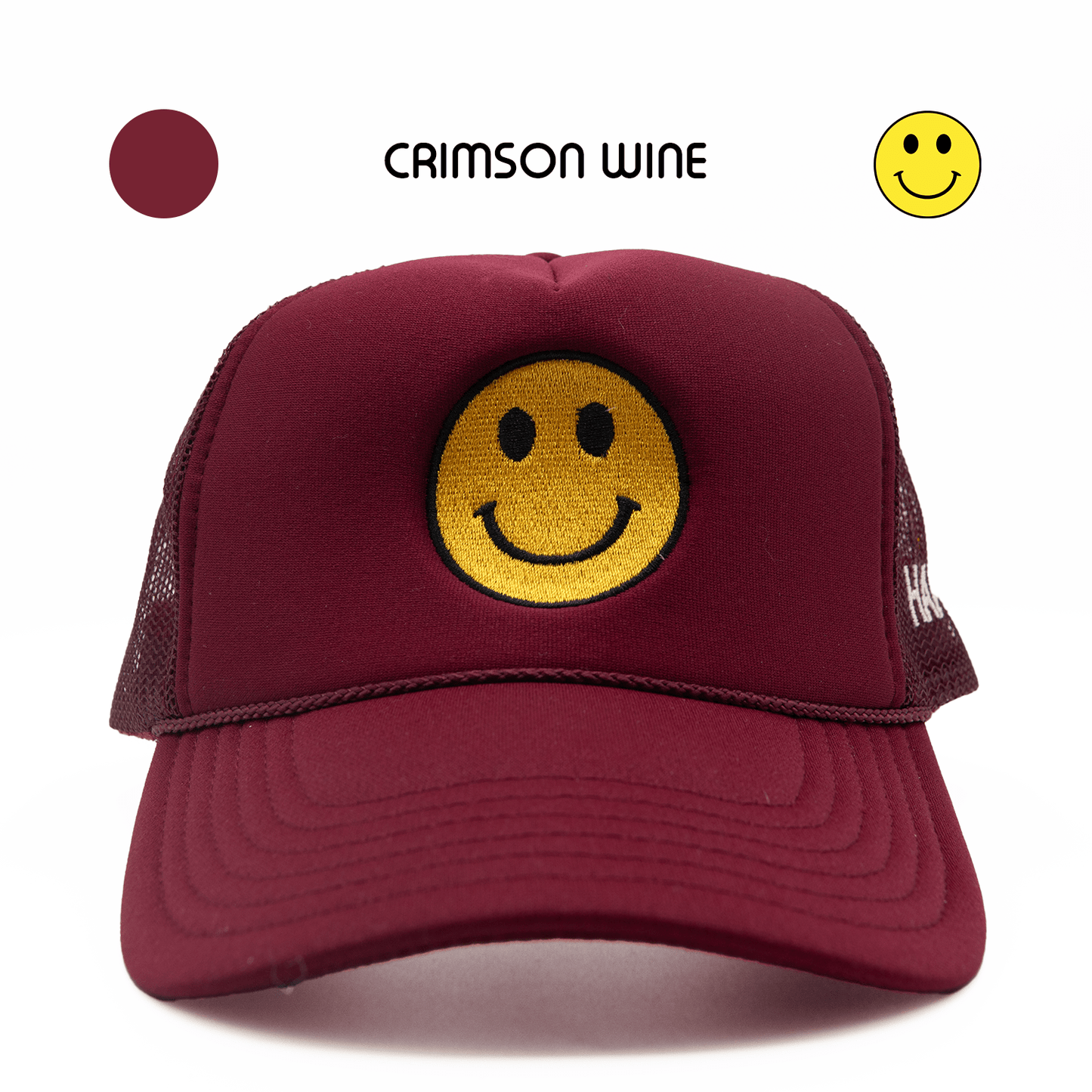 HAPPI HATS - CRIMSON WINE TRUCKER - Happi Hats