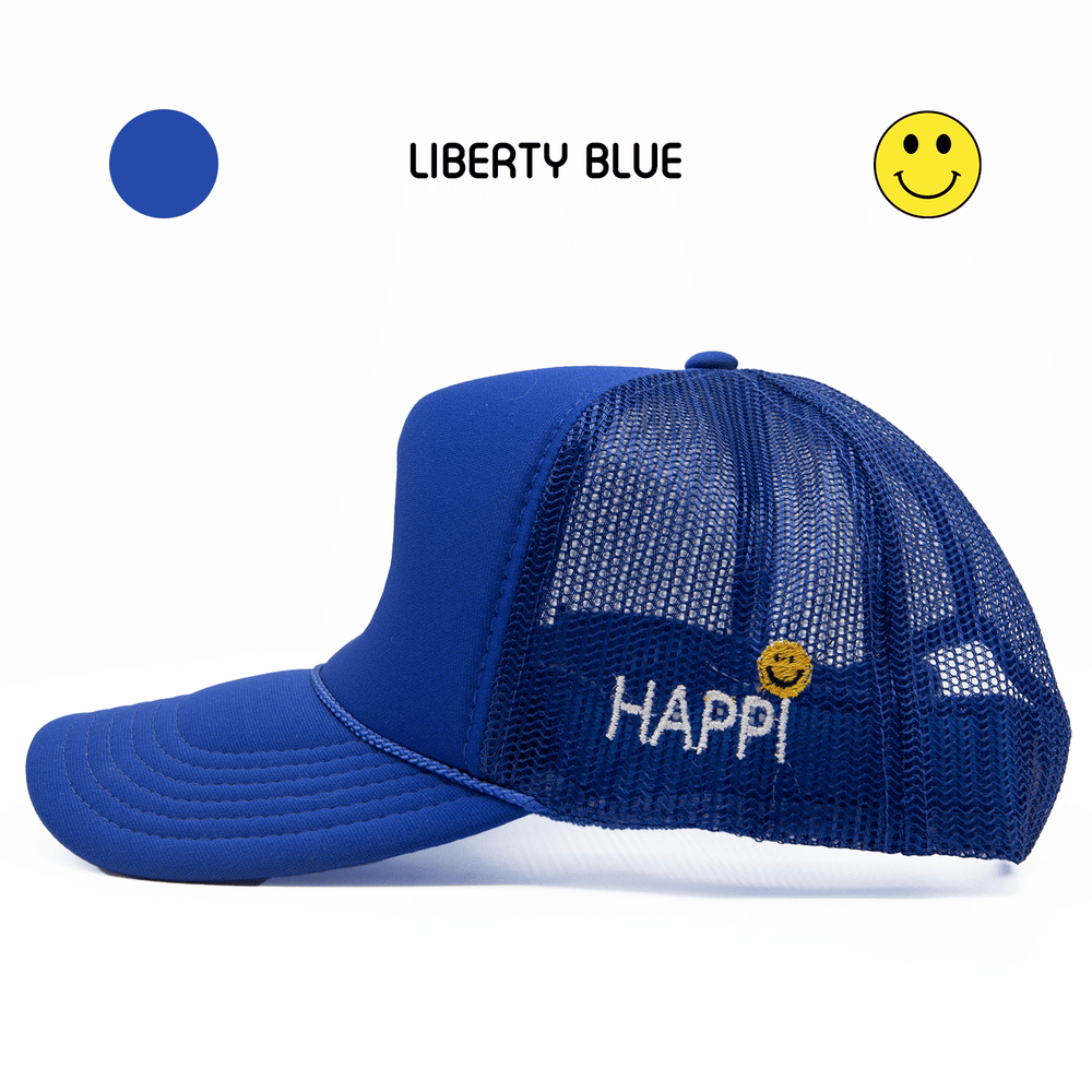 
                  
                    HAPPI HATS - LIBERTY BLUE TRUCKER - Happi Hats
                  
                