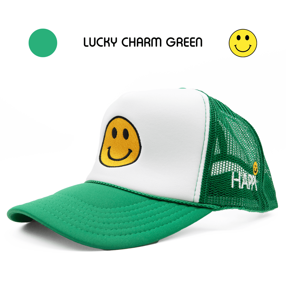 
                  
                    HAPPI HATS - LUCKY CHARM GREEN TRUCKER - Happi Hats
                  
                