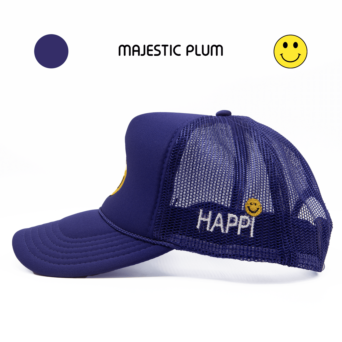 
                  
                    HAPPI HATS - MAJESTIC PLUM TRUCKER - Happi Hats
                  
                