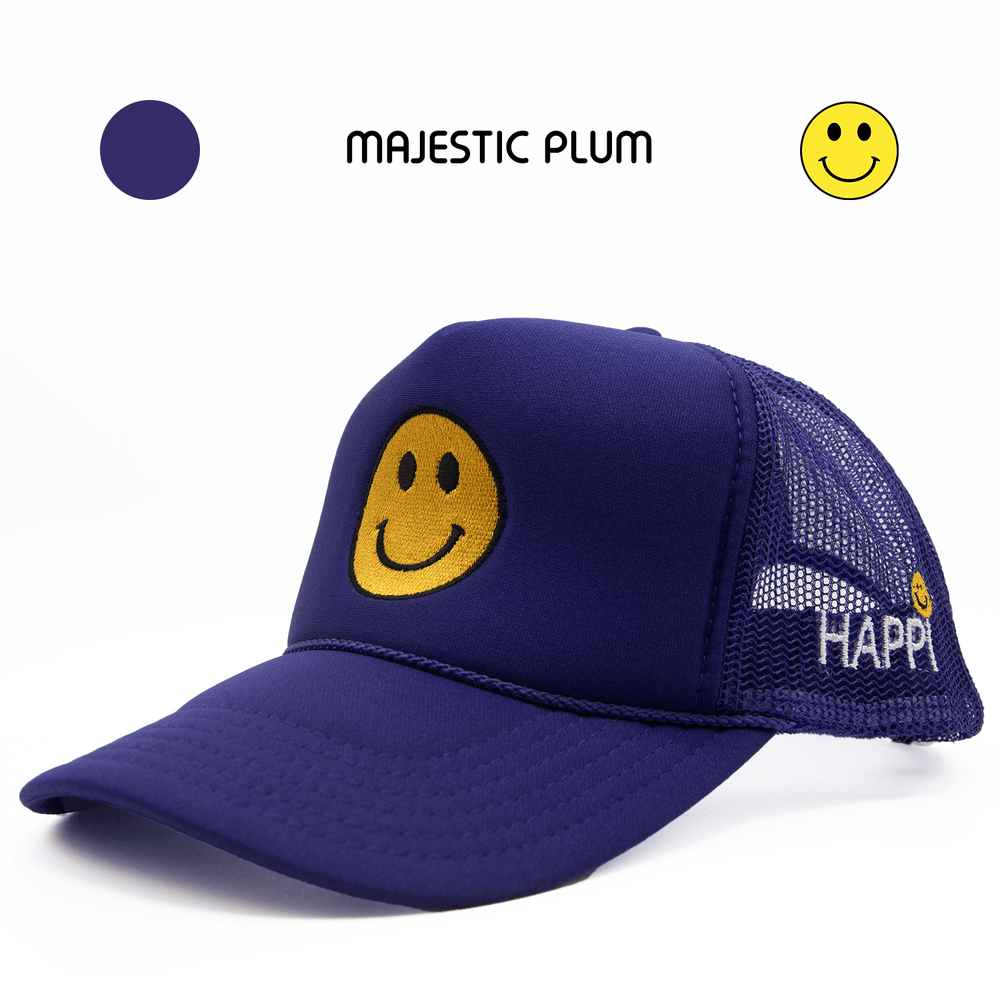 
                  
                    HAPPI HATS - MAJESTIC PLUM TRUCKER - Happi Hats
                  
                