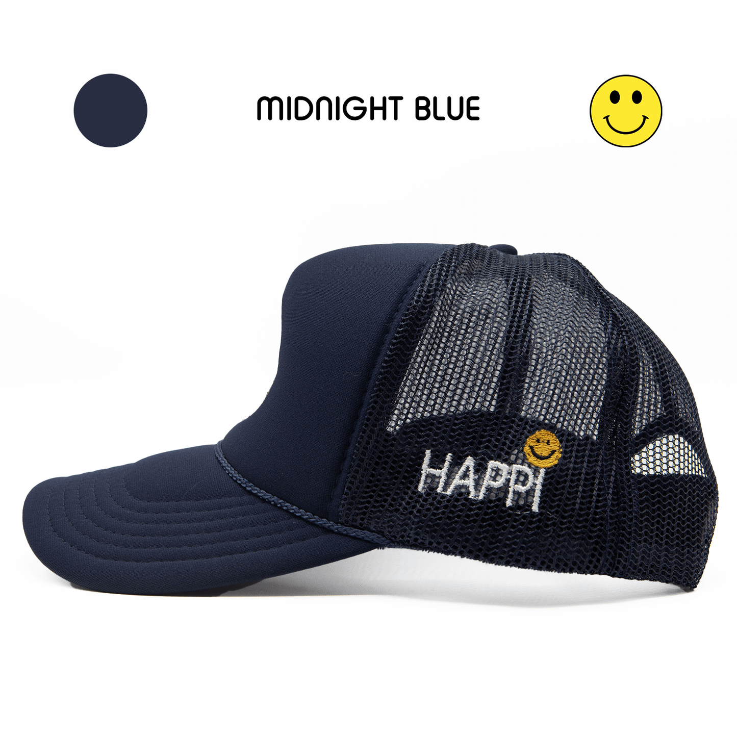 
                  
                    HAPPI HATS - MIDNIGHT BLUE TRUCKER - Happi Hats
                  
                