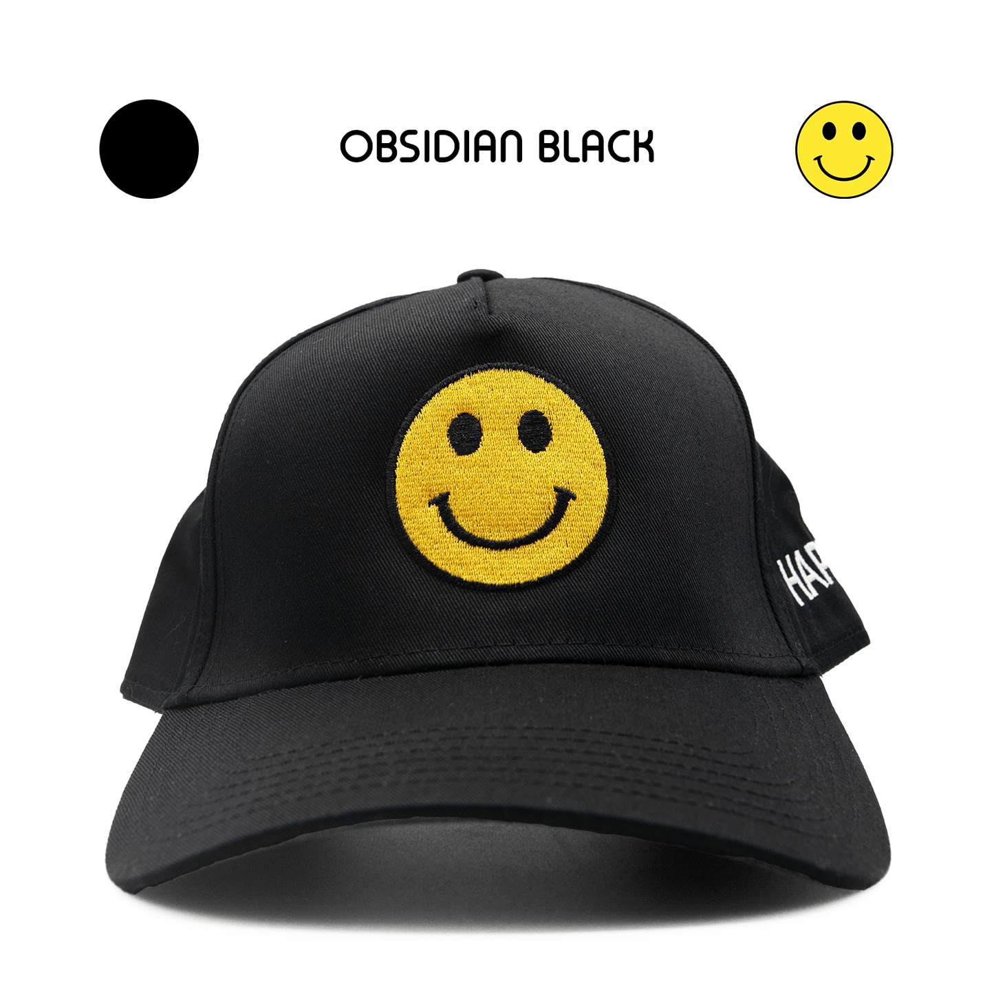 HAPPI HATS - OBSIDIAN BLACK TRUCKER - Happi Hats