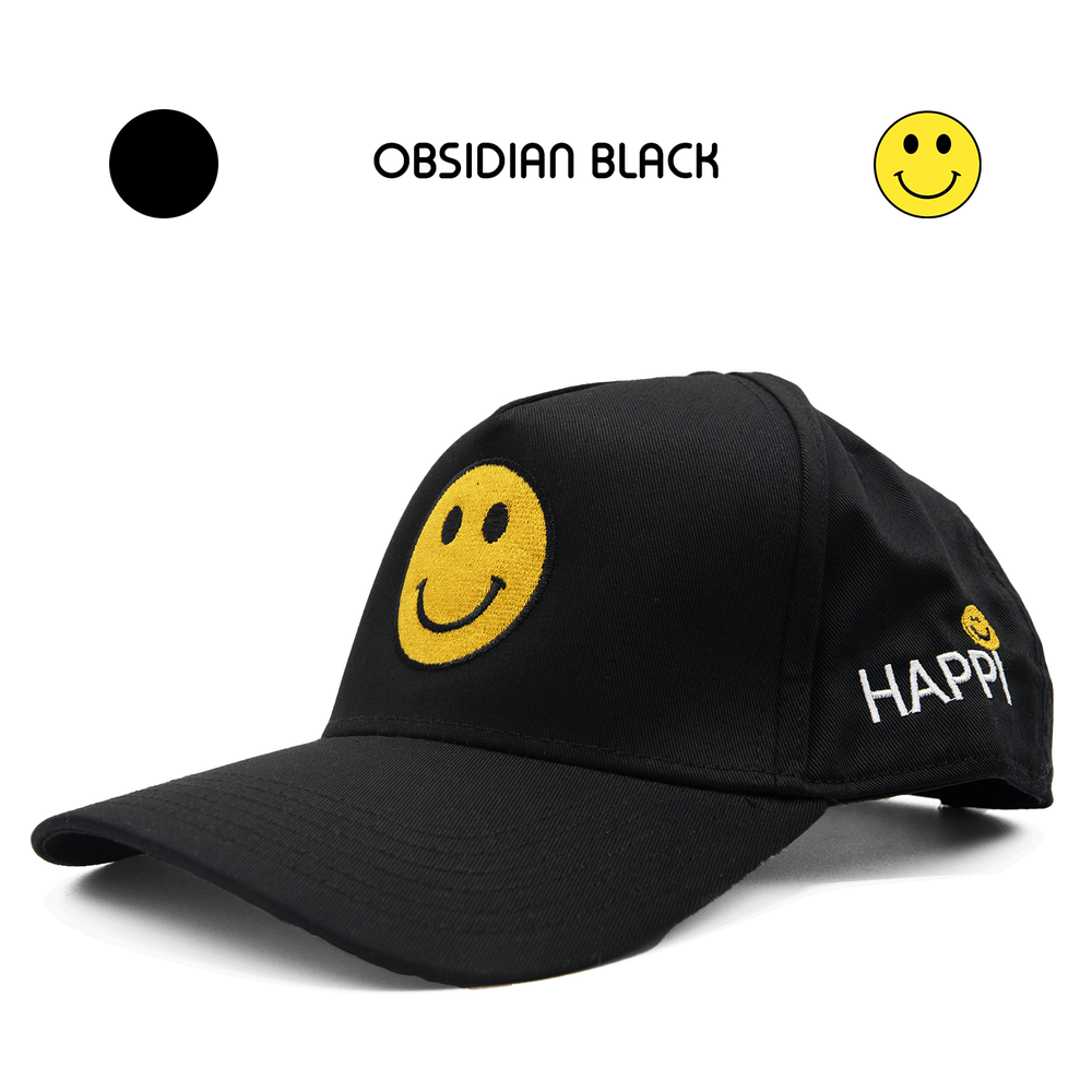 
                  
                    HAPPI HATS - OBSIDIAN BLACK TRUCKER - Happi Hats
                  
                