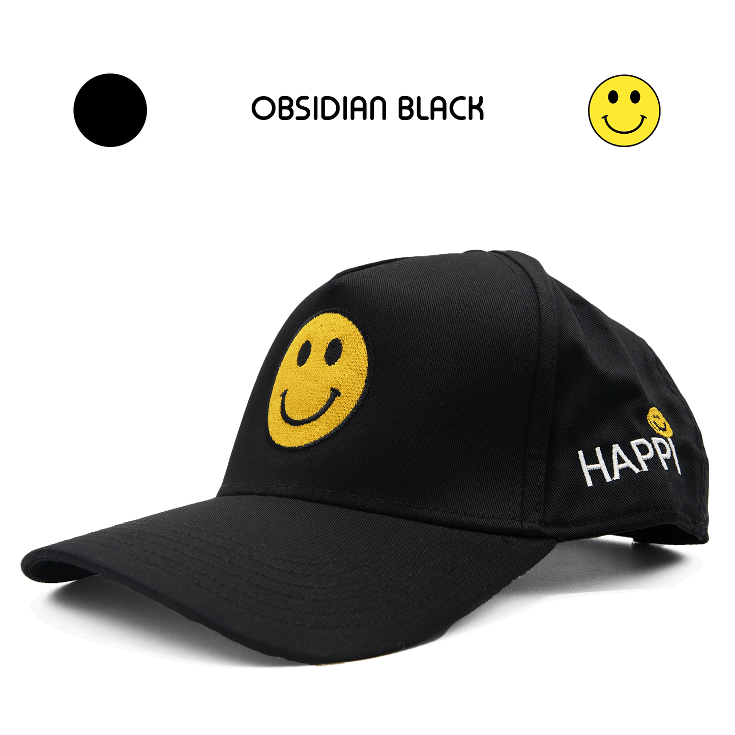
                  
                    HAPPI HATS - OBSIDIAN BLACK TRUCKER - Happi Hats
                  
                