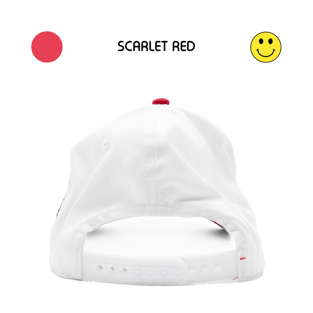 
                  
                    HAPPI HATS - SCARLET RED WHITE TOP CANVAS - Happi Hats
                  
                