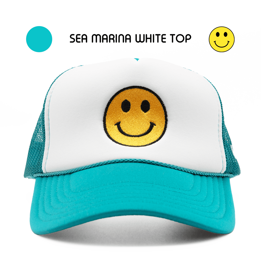 HAPPI HATS - SEA MARINA WHITE TOP TRUCKER - Happi Hats