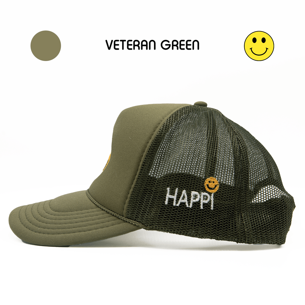 
                  
                    HAPPI HATS - VETERAN GREEN TRUCKER - Happi Hats
                  
                