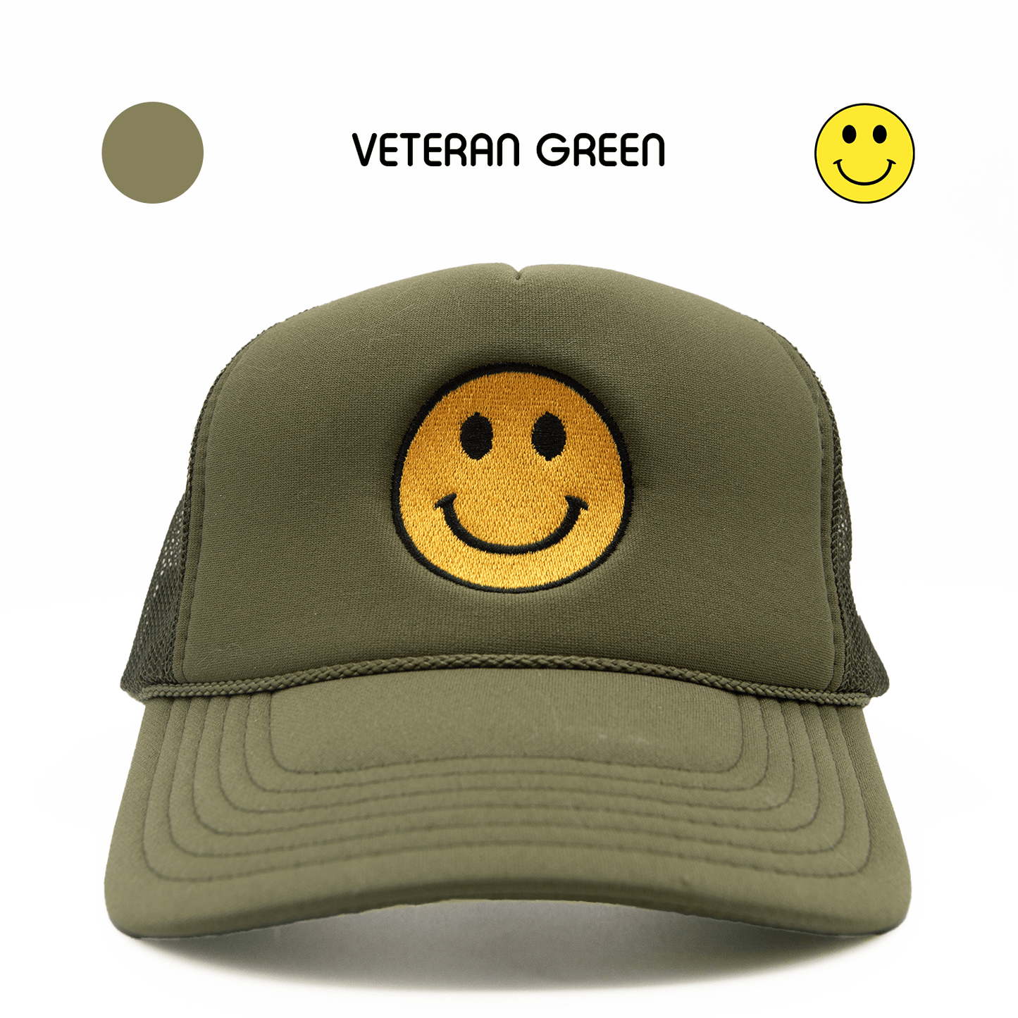 HAPPI HATS - VETERAN GREEN TRUCKER - Happi Hats